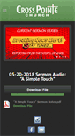 Mobile Screenshot of crosspointechurch-sc.org
